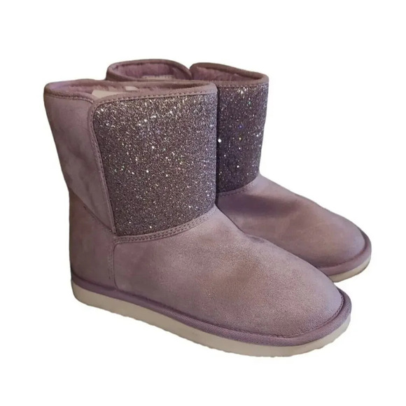 DSG Other - DSG (Dick's Sporting Good) Purple Sparkly Winter Snow Boots Size 4